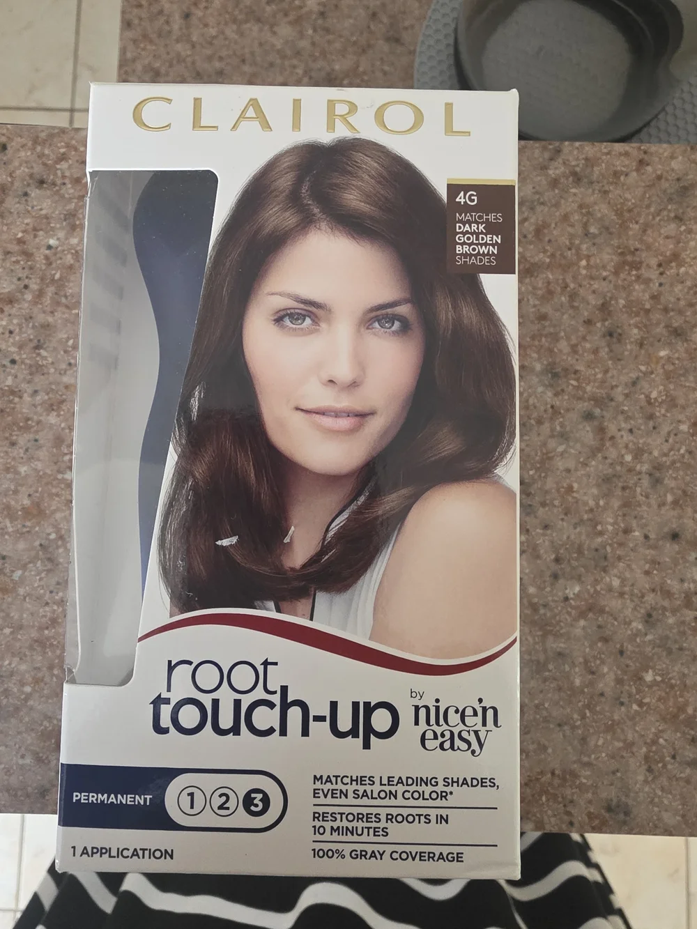 Nice'n Easy Root Touch-Up Permanent Hair Color - Dark Golden Brown (4G)
